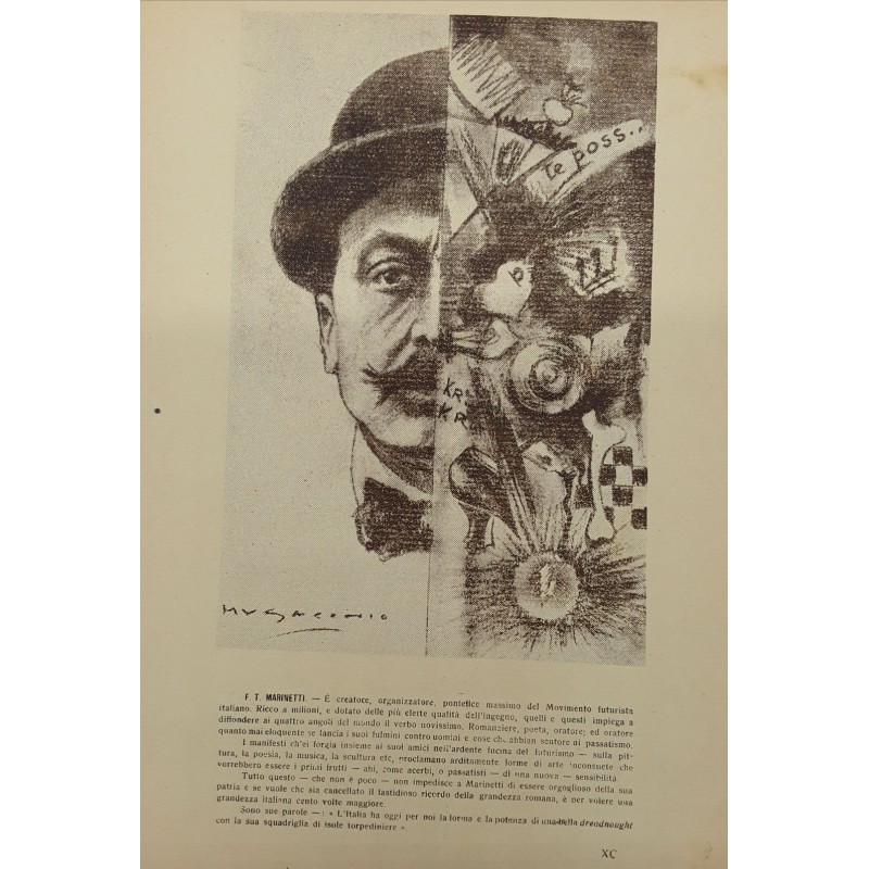 FILIPPO TOMMASO MARINETTI (Alessandria d'Egitto 1876 – Bellagio 1944)