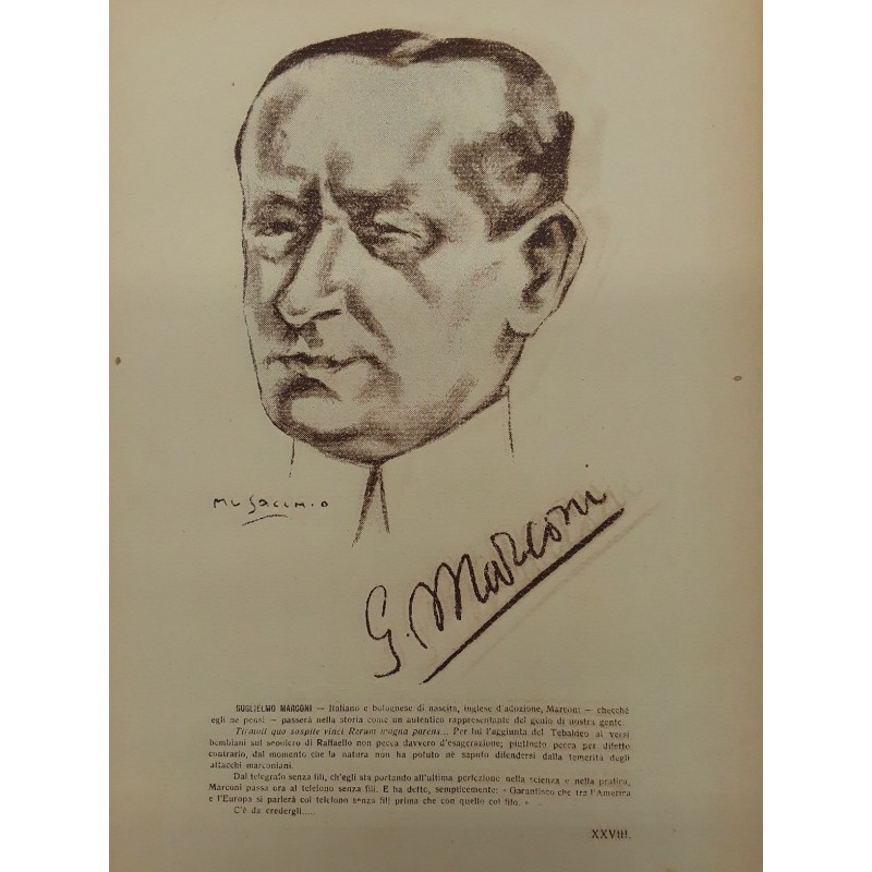 GUGLIELMO MARCONI (Bologna - 1874 - Roma 1937)